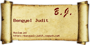 Bengyel Judit névjegykártya